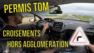 le Permis de Tom 18  Virage et croisement hors agglomération [upl. by Ecyla]