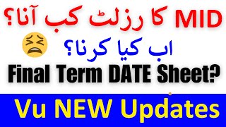 Mid Term Fall 2023  Final term date sheet 2023  Midterm result 2024  Midterm result date [upl. by Eneleoj]