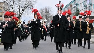 Turek Barbórkowy przemarsz orkiestry i górniczej braci 2015 [upl. by Anaiad]