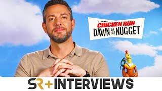 Chicken Run Dawn of the Nuggets Interview Zachary Levi On Taking Over For Mel Gibson [upl. by Ttreve]