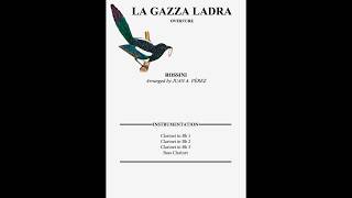 La Gazza Ladra  Clarinet Quartet arr Juan A Pérez [upl. by Nylesoj154]