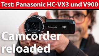 Camcorder reloaded Panasonic HCVX3 und V900 im Praxistest [upl. by Mclyman43]