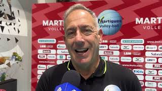 Réaction de Christophe Charroux coach du MVB après la défaite en Coupe de France face à Narbonne [upl. by Hoagland132]