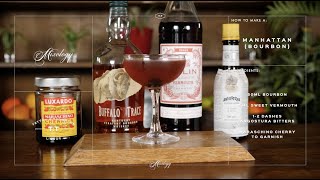 How To Make A Manhattan  Classic Cocktail Recipes  Mixology Guide [upl. by Kailey]