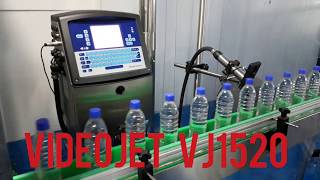 Videojet VJ 1520 en línea de embotellado agua pet Barranquilla [upl. by Denice444]