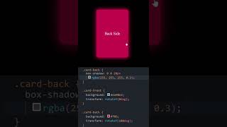 Card Flip Effect using HTML and CSS shorts css3 html5 codingbasics learntocode2024 [upl. by Gilletta]