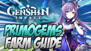 How To FARMGET Primogems Primogems Guide Genshin Impact [upl. by Enidanreb341]