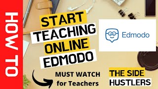 EDMODO Tutorial for Teachers  How to Start Teaching Online 2020 [upl. by Elman]