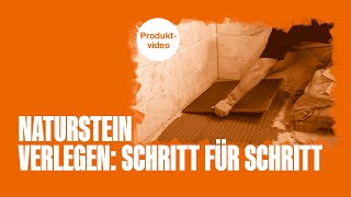 Naturstein verlegen Schritt für Schritt [upl. by Nosneb]