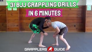 31 BJJ Grappling Partner Drills in Less Than 6 Minutes  Jason Scully [upl. by Nylrebmik982]