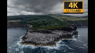 Azores Portugal  Beautiful Landscapes of Terceira Island  4K Drone Vews [upl. by Ahsaf]