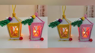 🎄Christmas Lantern DIY 🎄Christmas and New Year decoration at home🧚⭐🎄How to make Lantern [upl. by Prudy]