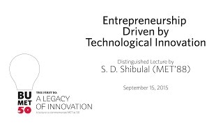 A Legacy of Innovation quotEntrepreneurship Driven by Technological Innovationquot [upl. by Karab]