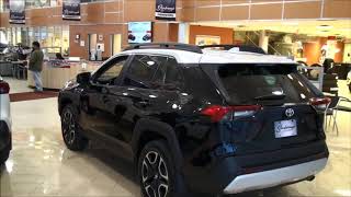 2019 Rav4 Trail in Black with White Roof  Scarborough Toyota [upl. by Locke]