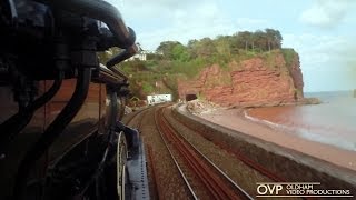 Steam Drivers Eye view  GWR Castle on Sea Wall [upl. by Meeharb]