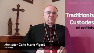 Traditionis Custodes mi análisis Mons Carlo María Viganó [upl. by Austine]