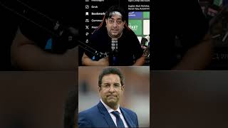 Wasim Akram funny memic🤣cricket testcricket bgt commentary indvsaus shortsfeed cricket [upl. by Anavoj629]