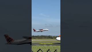 Loganair atr72 takeoff 3924 [upl. by Reinar]