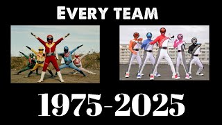 Every Sentai ranger 19752025 [upl. by Latreshia]