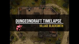 DungeonDraft Timelapse  Blacksmith battle map [upl. by Ynittirb569]