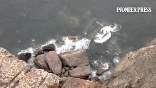 Lake Superior was raging today View from Split Rock Lighthouse [upl. by Ettigirb878]