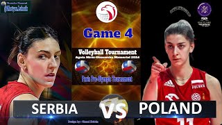 Poland vs Serbia in Paris PreOlympic Tournament  Game 4 [upl. by Bolt]