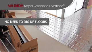 WUNDA Rapid Response Overfloor®  Retrofitting Underfloor Heating [upl. by Ninetta]