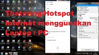 Membuat hotspot dari laptop menggunakan software Connectify [upl. by Asiral873]