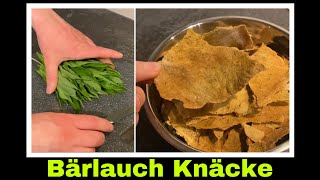 Bärlauch Knäckebrot  Cracker Brotchips Schüttelbrot  Selbstversorgung Brot [upl. by Perr905]