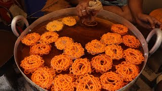 Garmagaram juicy and crispy Imarti aka Amriti or Jhangri making and packing [upl. by Ocsisnarf]