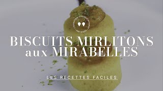 Biscuits mirlitons aux mirabelles du chef Valentin Néraudeau [upl. by Gould]