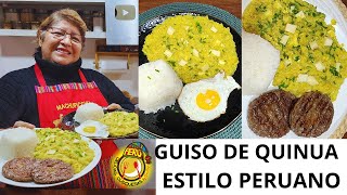 Guiso de Quinua con Queso Sin Secretos Como Cocinar y Lavar la Saponina Fácil Cocina Comida Peruana [upl. by Aneekahs404]