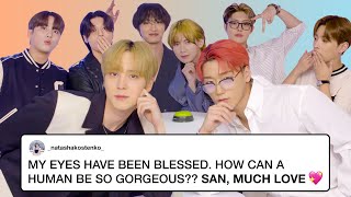 ATEEZ Competes in a Compliment Battle  Teen Vogue [upl. by Comptom453]