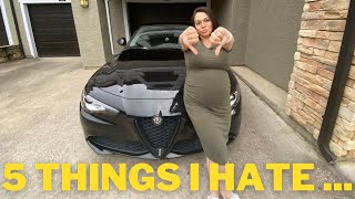 5 Things I Hate About My Alfa Romeo Giulia [upl. by Viviene]