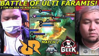 MATCH TERSERU DI MPL BATTLE OF ULTI FARAMIS RRQ BANGKIT RRQ VS GEEKFAM MATCH 2 MPL [upl. by Trygve206]