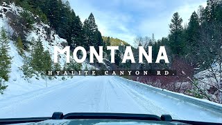 Montana  Scenic Drive Through Hyalite Canyon Rd [upl. by Ahtiuqal]