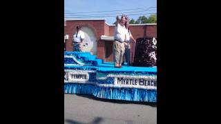 2015 Omar Shriners Parade  Florence SC  Beachcombers float from Myrtle Beach [upl. by Trueman]