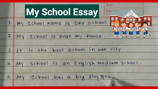 My school Essay  10 lines Essay on my school  my school Essay 10 lines  myschoolessay [upl. by Mareah722]