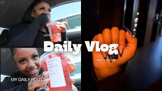 MAINTENANCE VLOG getting my lashes amp nails done  my Starbucks order gospel playlist [upl. by Amees]