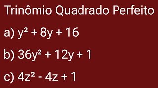 🚀 TRINÔMIO QUADRADO PERFEITO SIMPLIFICANDO a ÁLGEBRA [upl. by Sexton]