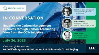 In Conversation Enabling the Carbon Management Economy through Carbon Accounting [upl. by Pascal]