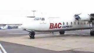 Fokker F27 taxying in and shutdown [upl. by Tore]