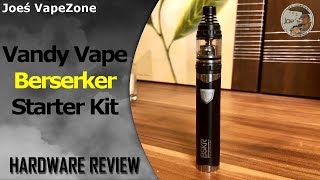 Vandy Vape Berserker MTL Starter Kit REVIEW JoesVapezone [upl. by Garmaise280]