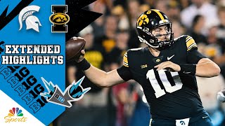 Michigan State vs Iowa  EXTENDED HIGHLIGHTS  9302023  NBC Sports [upl. by Yrok]