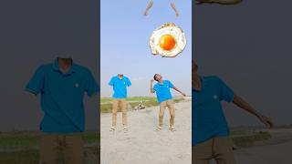 Matching twin brotherr flying body parts vs Eating mango egg amp Catching brown catt funny video [upl. by Tterrab]