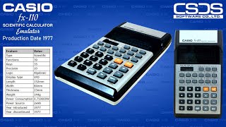 Casio fx 110 scientific calculator emulator and free download linki Meganz [upl. by Ivan]