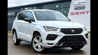 Brand New SEAT Ateca FR 15TSI 150 DSG Euro 6 in Nevada White  SEATCupra Crewe [upl. by Ingold]