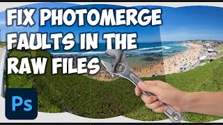 Fix Photomerge Stitching Faults in RAW Files with these Easy Tricks  Photoshop [upl. by Ras]