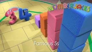 NUMBERJACKS  Famous 5s  S1E31  Full Episode [upl. by Dart787]