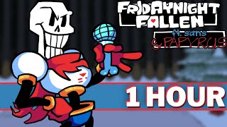 MY THEME  FNF 1 HOUR SONG Perfect Loop Sans Papyrus amp Gaster I Friday Night Fallen I Undertale [upl. by Erland627]